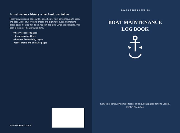 Boat Maintenance Log Book