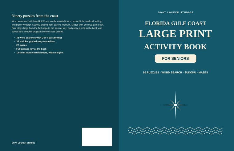 Seniors Activity Book — Large Print